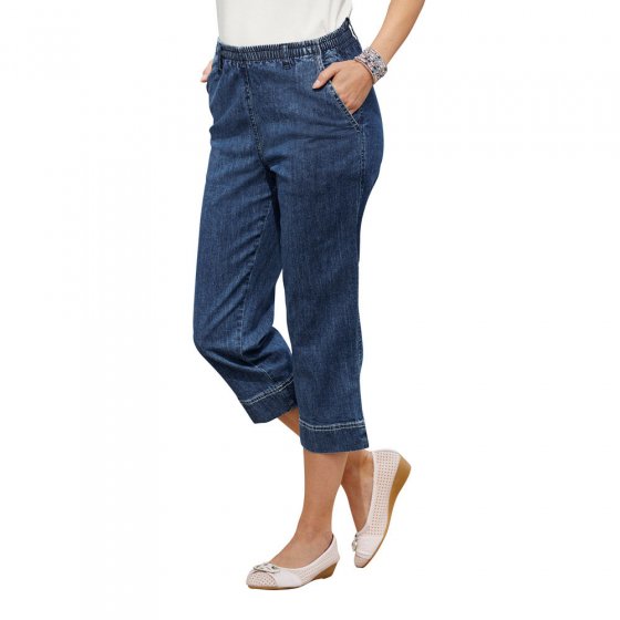 Jeans Capri,Strech,Denim,38 38 | Dunkeljeansblau