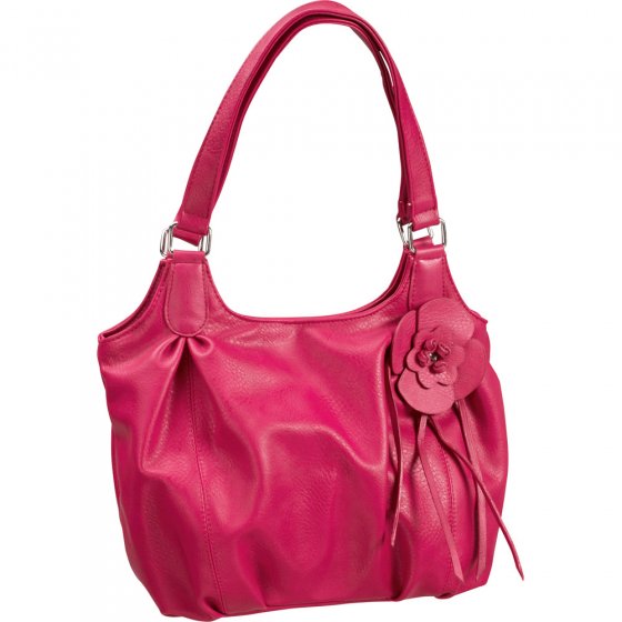 Handtasche, Blumenschmuck,Fu. | Fuchsia