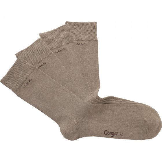 Atmungsaktive Socken 5er,39/42 39/42 | Beige