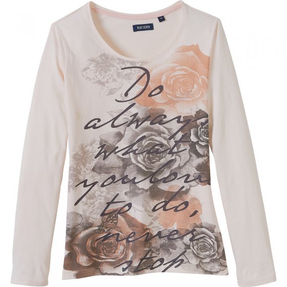 T-Shirt,platzierte Rose,lachs 44 | Lachs