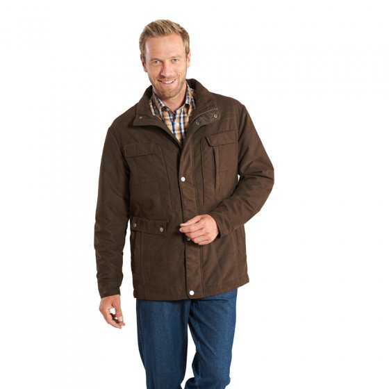 Mikro-Veloursjacke,D'braun,L L | Dunkelbraun