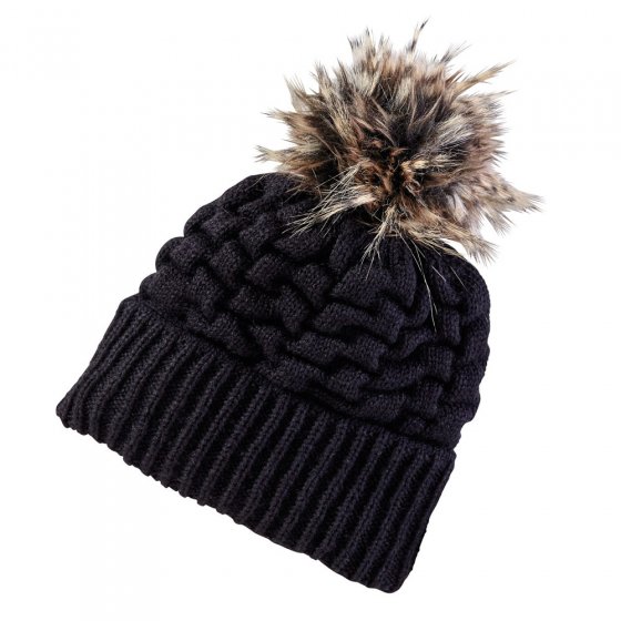 Strickmütze mit Wechselbommel 