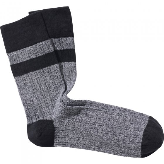 Atmungsaktive Mouliné-Socken 5 Paar 43/46 | Grau#Schwarz