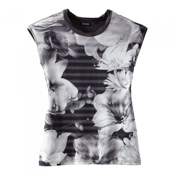 Shirt mit Blüten-Fotoprint 