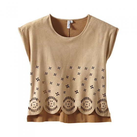 Shirt mit Lasercut-Muster 