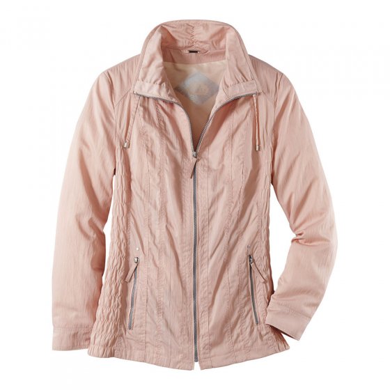 Jacke aus Crinkle-Satin