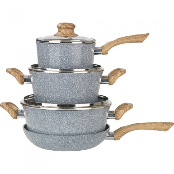 Keramik-Koch- und Bratset im Granit-Design 7-tlg. Set