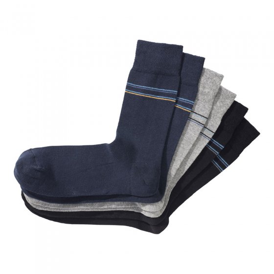 Hochw.Baumwoll Socken 6er39/42 39/42