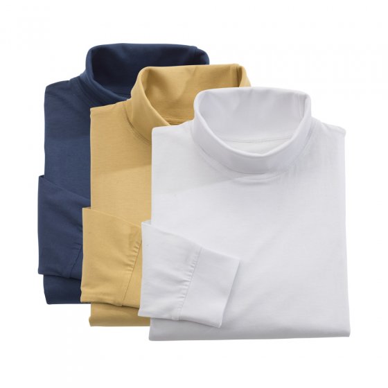 Rollishirt 3er-Pack 3XL | Marine#Weiß#Camel