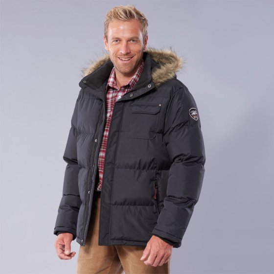 Nylonjacke in Daunenoptik