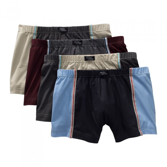 Retroshort mit Kontrasten im 4er-Pack