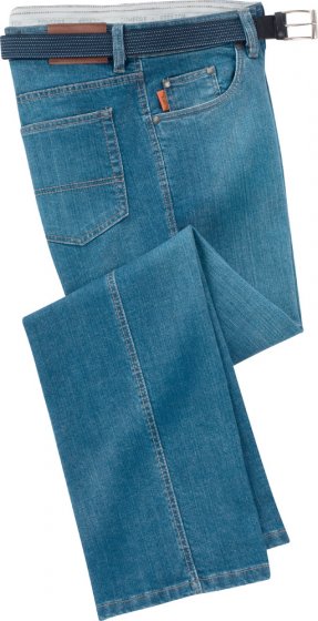5-Taschen-Komfort-Jeans mit Gürtel 
