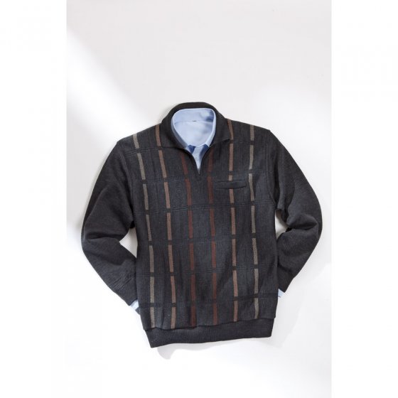 Polo Pullover m.Brustta.,L 