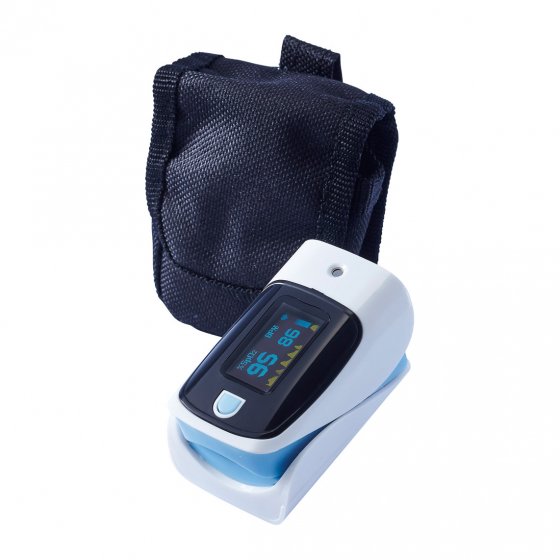 Fingerpuls-Oximeter mit Fieberthermometer 