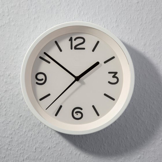 Funkwanduhr mit Nachtlicht