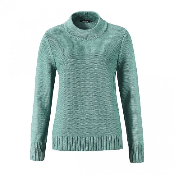 Damen-Pullover mit kleinem Stehkragen 