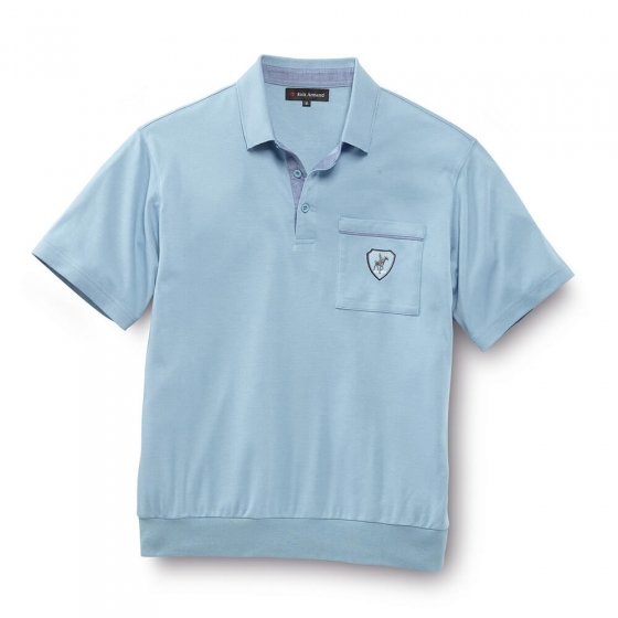 Interlock Poloshirt, hellblau L | Hellblau