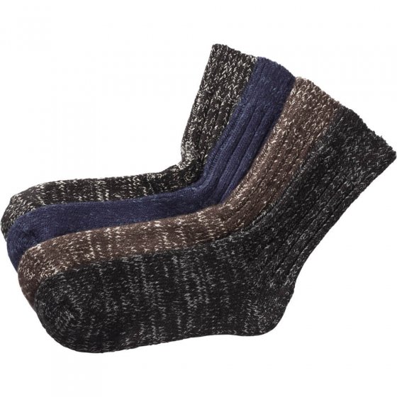 Kamin-Stricksocken 4er-Pack 