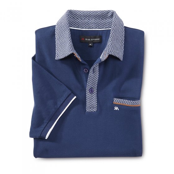 Aktuelles Poloshirt,mari.-weiß XL | Marine-Weiß