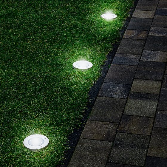 Ultrafllache LED-Bodenleuchten 3er-Set 