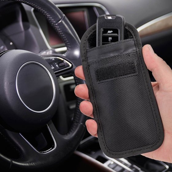 Keyless Go Schutz Autoschlüssel RFID Schutzhülle Funk Abschirmung Tasche  NEU