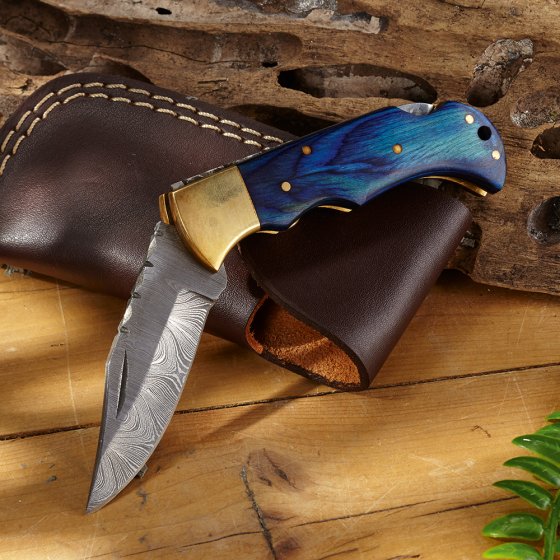 Damastmesser „Royal Blue“