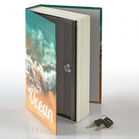 Buchkassette mit Zylinderschloss „Ocean” 
