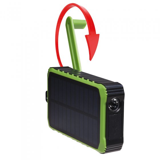 Kurbel- und Solar-Ladegerät 