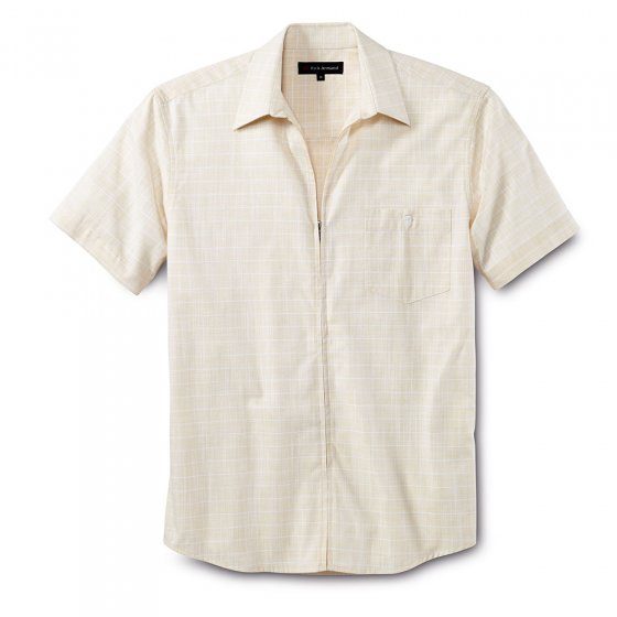 Sommerhemd m.Ganzreißver.,beig 3XL | Beige