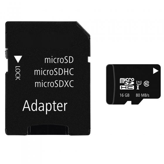 Passende Standard-Speicherkarte 16 GB 