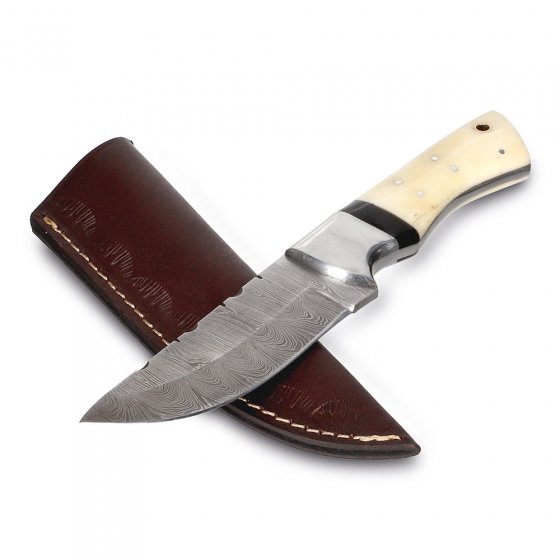 Damast-Jagdmesser „Chameau” 