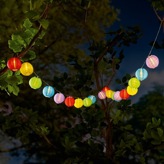 Sommerlichterkette 20 Lampions 