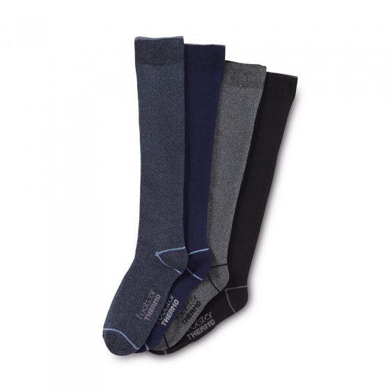 Baumwoll-Thermo-Kniestrumpf 4er-Pack