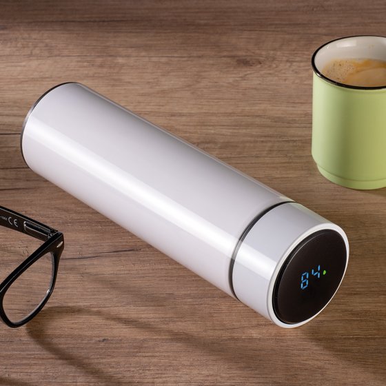 Thermoflasche mit Temperaturanzeige 