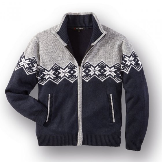 Strickjacke im Norwegerstil 