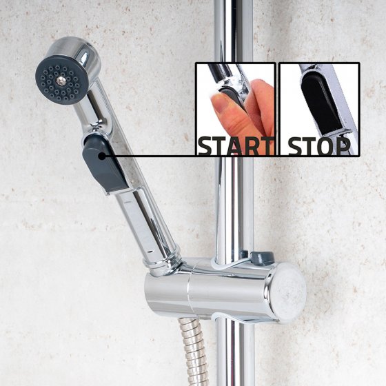 Brausekopf mit Start-Stopp 