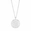 Halskette Silber 925 rhodiniert 42+3cm lang mit Motiv Blume des Lebens - 1