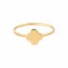 Ring 925 Sterling Silber gelb vergoldet Clover Kleeblatt günstig online kaufen