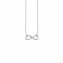 Collier 925/- Sterling Silber rhodiniert Infinity - 1