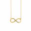 Collier 925/-Sterling Silber vergoldet Topas Infinity - 1