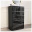 Sideboard Kenji 5 Schubladen Hochglanz Schwarz - 1