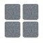 Glasuntersetzer 4er-Set Filz quadratisch - 1