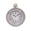 Wanduhr grau antik mit Ranke 38 cm - 1