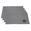 Tischset 4-teilig Polyester Hellgrau - 1