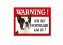 Blechschild Wachhund Französische Bulldogge - 1