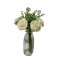 Kunstblume Rosenstrauß in Vase Flora - 1