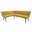 Eckbank 154 x 195 cm Mesilla Gelb kurzer Schenkel links - 1