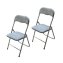Klappstuhl 2er Set Dima Fabric Grau - 1