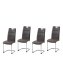 Schwingstuhl 4er Set PU braun DannyC - 1