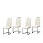 Schwingstuhl 4er Set PU creme DannyP - 1